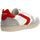 Chaussures Homme Bons baisers de SUPER SUEDE - VS2087M-07 WHITE/GREY/RED Blanc