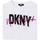Vêtements Fille T-shirts manches courtes Dkny  Blanc