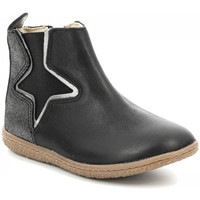 Chaussures Fille con Boots Kickers Vermillon Noir