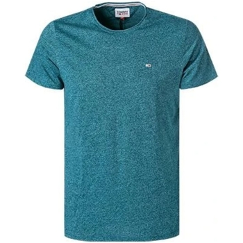 Vêtements Homme T-shirts & Polos Tommy paia Hilfiger T Shirt chine Tommy paia Jeans Ref 57324 CWJ bleu Bleu