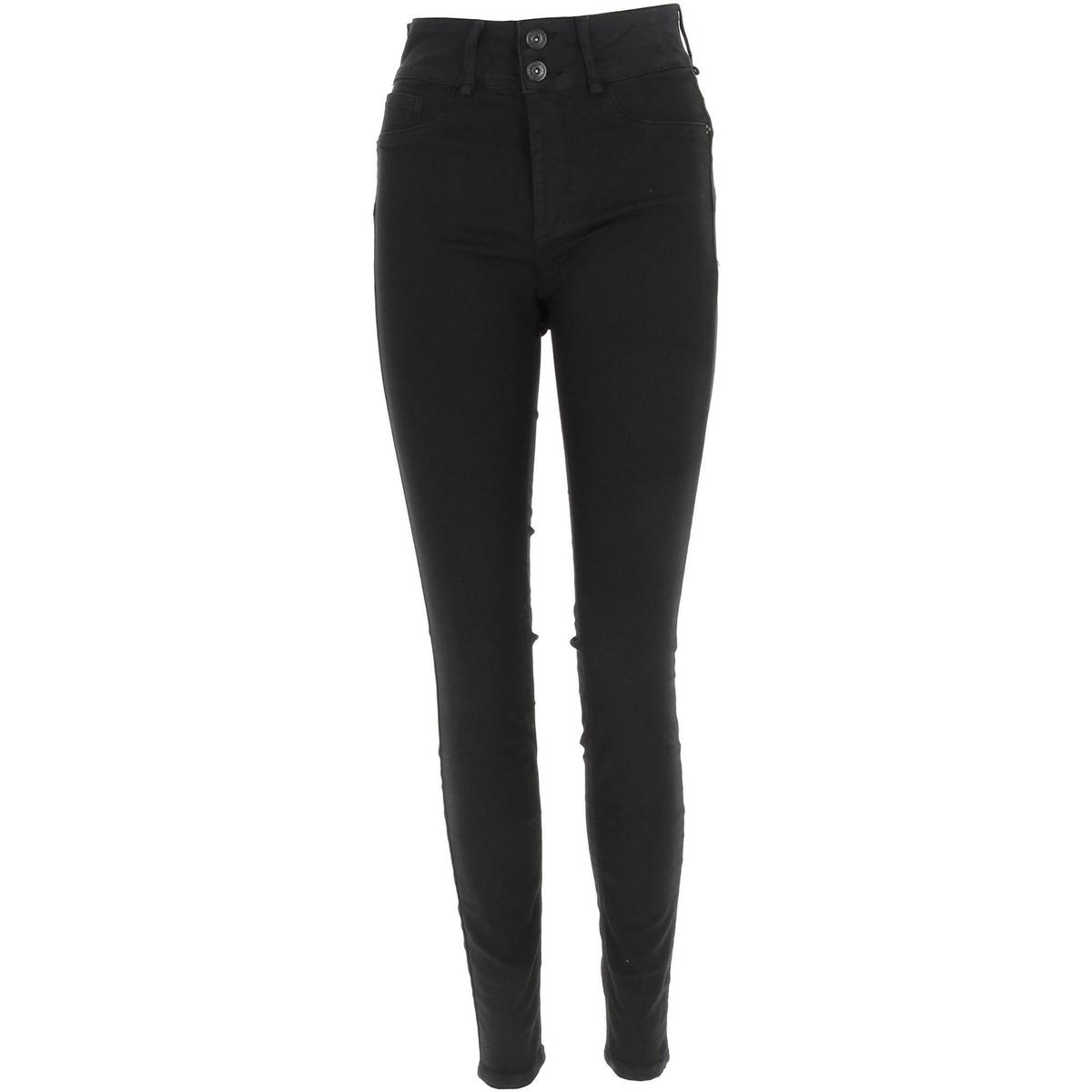 Vêtements Femme Jeans moyen slim Tiffosi One size double confort 10 Noir