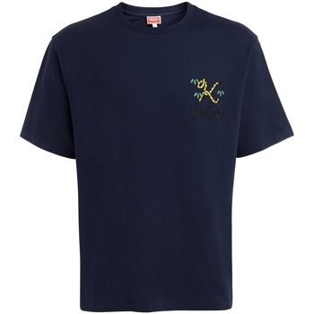 Vêtements T-shirts & Polos Kenzo T-Shirt Tiger Tail K blu navy Bleu