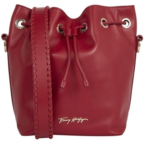 Tommy Hilfiger Sac Seau Ref 57241 XJV Fraise 28*15*24 cm Rouge - Sacs Sacs  porté épaule Femme 269,90 €