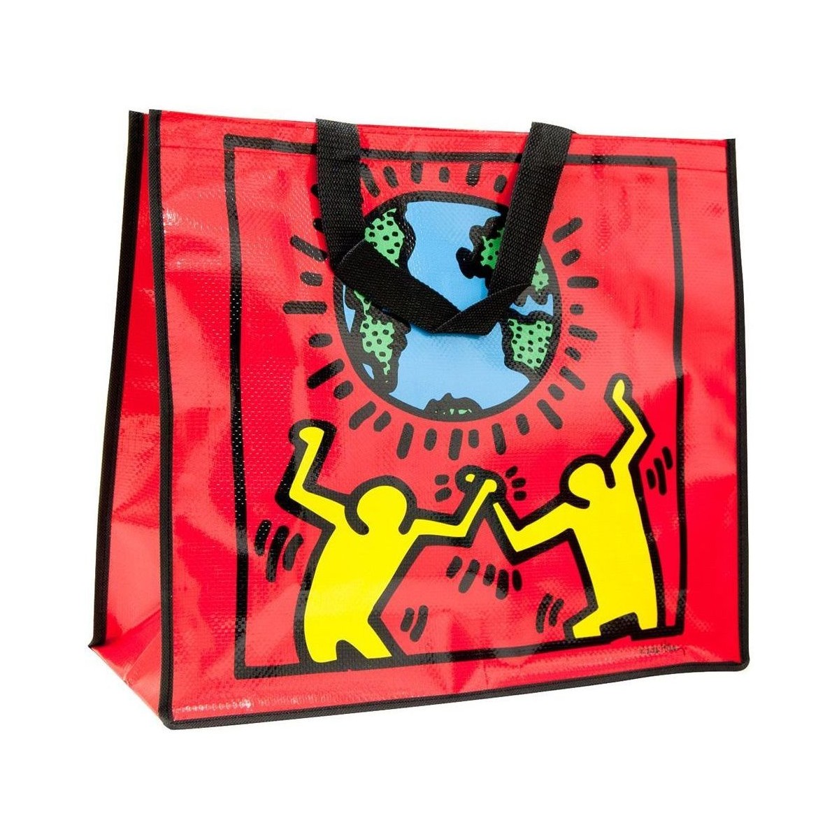Sacs Sacs Bandoulière Enesco Sac pour les courses Planet Keith Haring Rouge