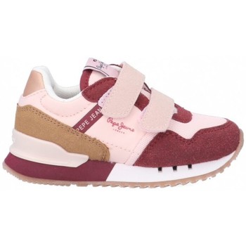 Chaussures Fille Baskets mode Pepe light jeans 64909 Rose