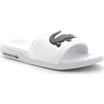 Chaussures Homme Mules Lacoste croco dualiste Blanc