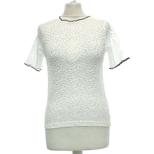 Vêtements Femme Jean Slim Femme Zara top manches courtes  36 - T1 - S Blanc Blanc