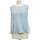 Vêtements Femme Débardeurs / T-shirts sans manche Massimo Dutti débardeur  36 - T1 - S Bleu Bleu