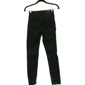 Bershka jean slim femme  34 - T0 - XS Noir Noir