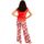 Vêtements Femme Pyjamas / Chemises de nuit Pomm'poire Top de pyjama rouge Incendie Rouge