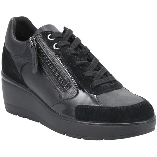 Chaussures Femme Baskets mode Geox ILDE D16RAB BLACK Noir