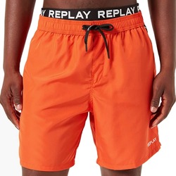 Vêtements butterfly-print Shorts / Bermudas Replay LM109682972 Orange