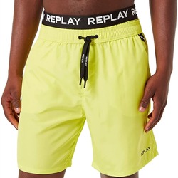 Vêtements butterfly-print Shorts / Bermudas Replay LM109682972 Jaune