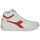 Chaussures Femme Baskets montantes Diadora GAME L HIGH WAXED Blanc / Rouge