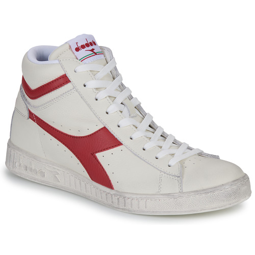 Chaussures Baskets montantes extra Diadora GAME L HIGH WAXED Blanc / Rouge