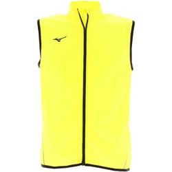 Vêtements Homme T-shirts manches courtes Mizuno Gilet train vest jaune flu Jaune