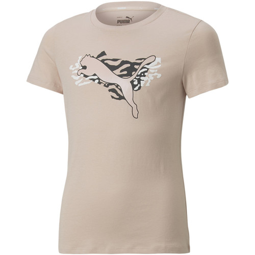 Vêtements Fille T-shirts manches courtes Puma sutamina T-shirt Alpha Rose