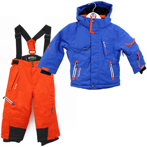 Vêtements Garçon Pantalons Peak Mountain Ensemble de ski garçon ECOSMIC Bleu