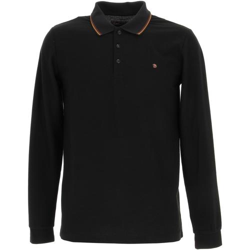 Vêtements Homme T-shirts manches courtes Benson&cherry Gaclong noir polo ml Noir