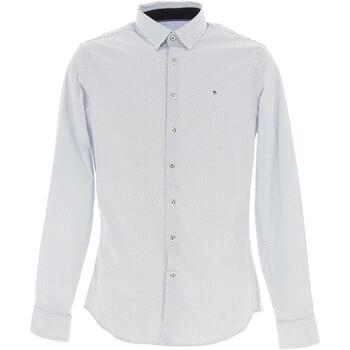 Vêtements Homme Chemises manches longues Benson&cherry Lavion blanc chemise ml Blanc