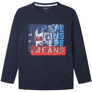 Vêtements Garçon Official Store Jeans J04 In Denim Light Blue Con Placchetta Aquila Pepe jeans  Bleu