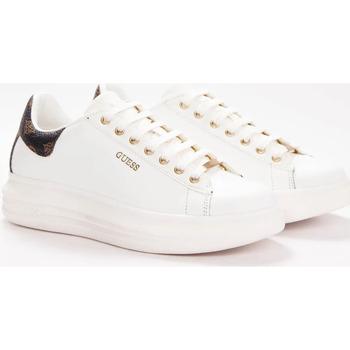 Chaussures Femme Baskets basses Guess Classic gold logo Blanc