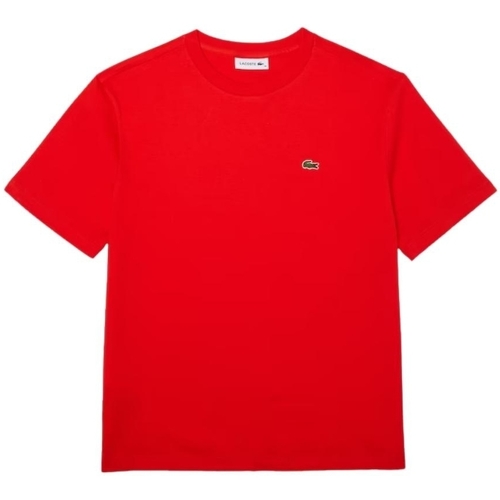 Vêtements Femme T-shirts & Polos Lacoste lacoste polo regular fit en coton blanc homme  Ref 52137 F8M Groseille Rouge