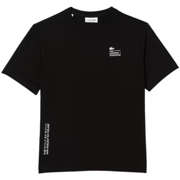 Vêtements Femme T-shirts & Polos Lacoste T Shirt Femme  Ref 57492 031 Noir Noir