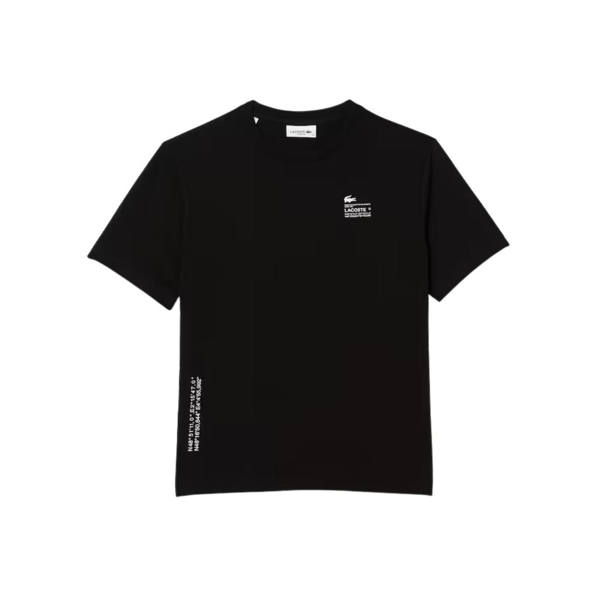 Vêtements Femme T-shirts & Polos Lacoste T Shirt Femme  Ref 57492 031 Noir Noir
