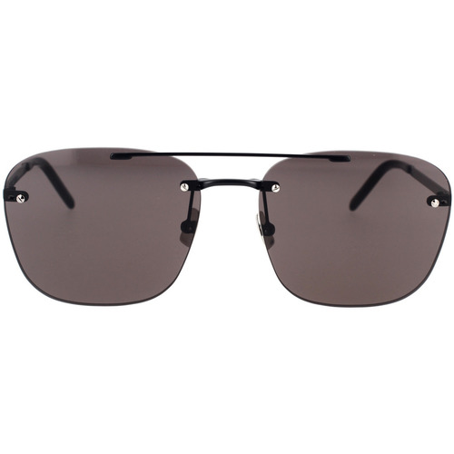 Montres & Bijoux Lunettes de soleil saint laurent round frame sunglasses Occhiali da Sole Saint Laurent SL309 Rimless 001 Noir