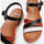 Chaussures Femme Sandales et Nu-pieds Bata Sandales confort pour femmes Famme Noir