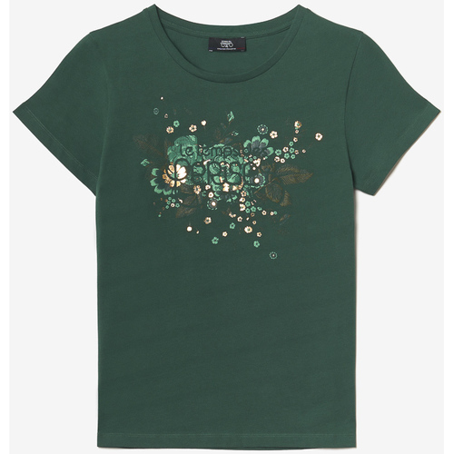 Vêtements Femme T-shirts & Polos Le Temps des Cerises T-shirt frankie vert sapin Vert