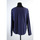 Vêtements Femme Long sleeve collared button down frontal jacket Top en coton Bleu