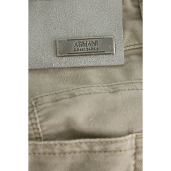 Emporio Armani Pantalon en coton Beige