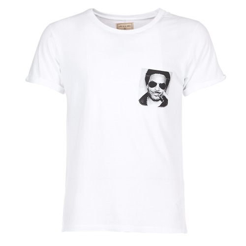 Vêtements Homme T-shirts T1TX1P29 manches courtes Eleven Paris LENNYPOCK MEN Blanc