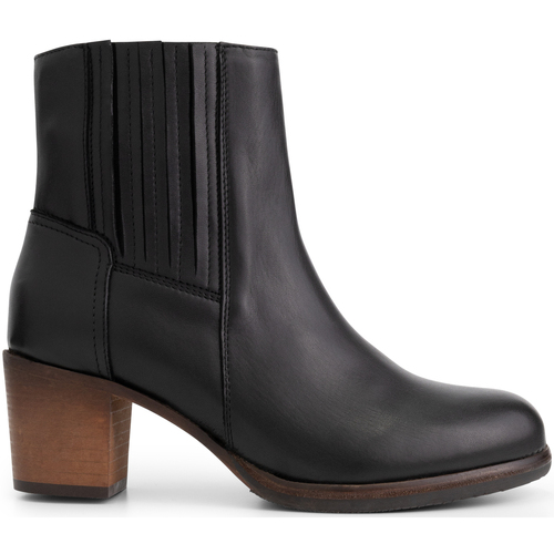 Chaussures Femme Low boots Mysa Pentas Cuir Chelsea Noir