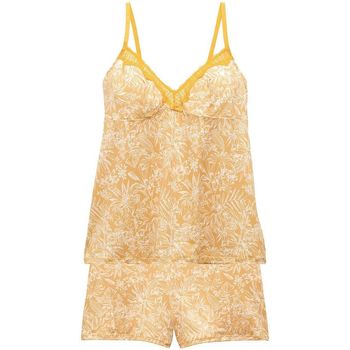 Vêtements Femme Pyjamas / Chemises de nuit Pomm'poire Top-short jaune Pamoison jaune