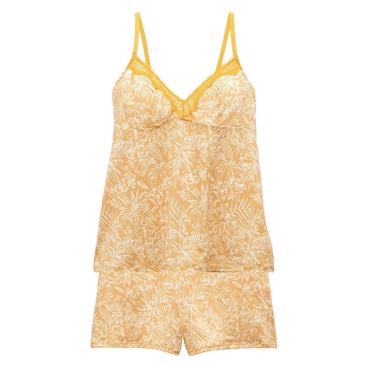 Vêtements Femme Pyjamas / Chemises de nuit Pomm'poire Top-short jaune Pamoison Jaune