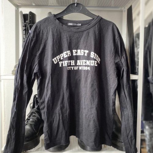 Zara T-shirt Noir - Vêtements T-shirts manches longues Femme 10,00 €