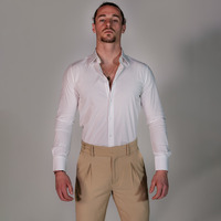 Vêtements Homme Chemises manches longues THEAD. ADRIAN SHIRT Blanc