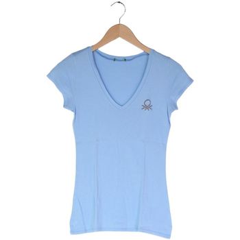 Vêtements Femme T-shirts manches courtes Benetton Tee-shirt  - Taille 36 Bleu