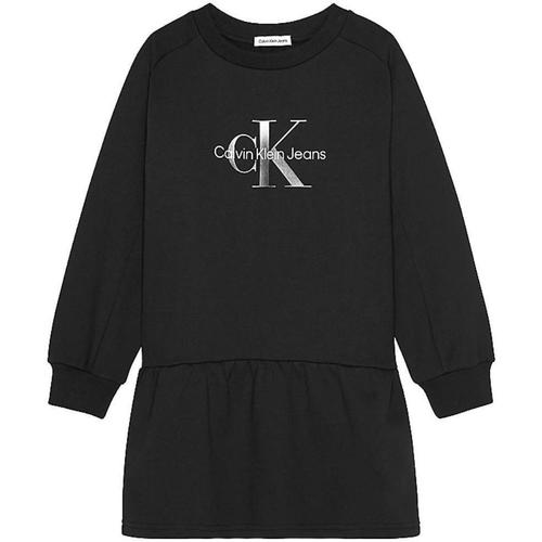 Vêtements Fille Robes Calvin Klein JEANS organic  Noir