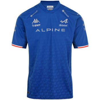 Vêtements Homme T-shirts manches courtes Kappa Maillot Kombat BWT Alpine F1 Team Bleu marine, blanc
