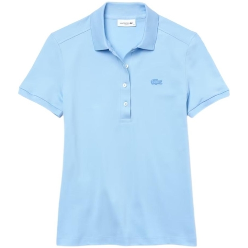 Vêtements Femme T-shirts & Polos Logo Lacoste Polo  femme Ref 52088 HBP Panorama bleu Bleu