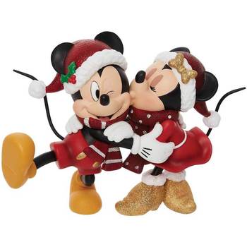 Maison & Déco Statuettes et figurines Enesco Figurine de Collection Mickey et Minnie Noël Rouge