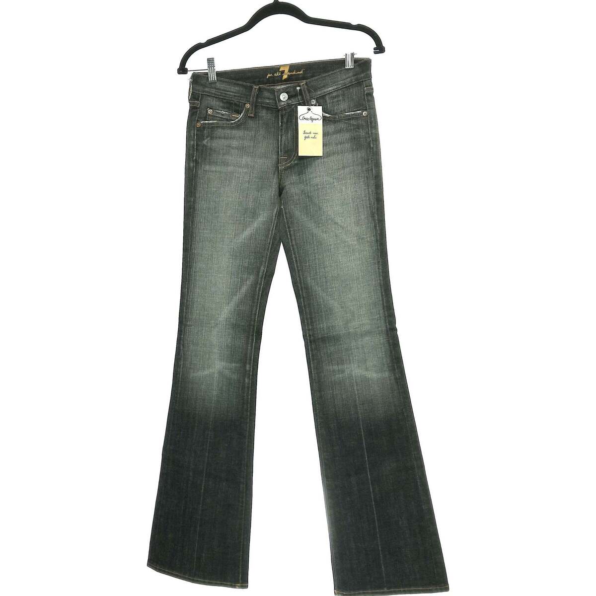 Vêtements Femme Jeans bootcut 7 Day-namic Metallic Nylon Shorts 36 - T1 - S Gris