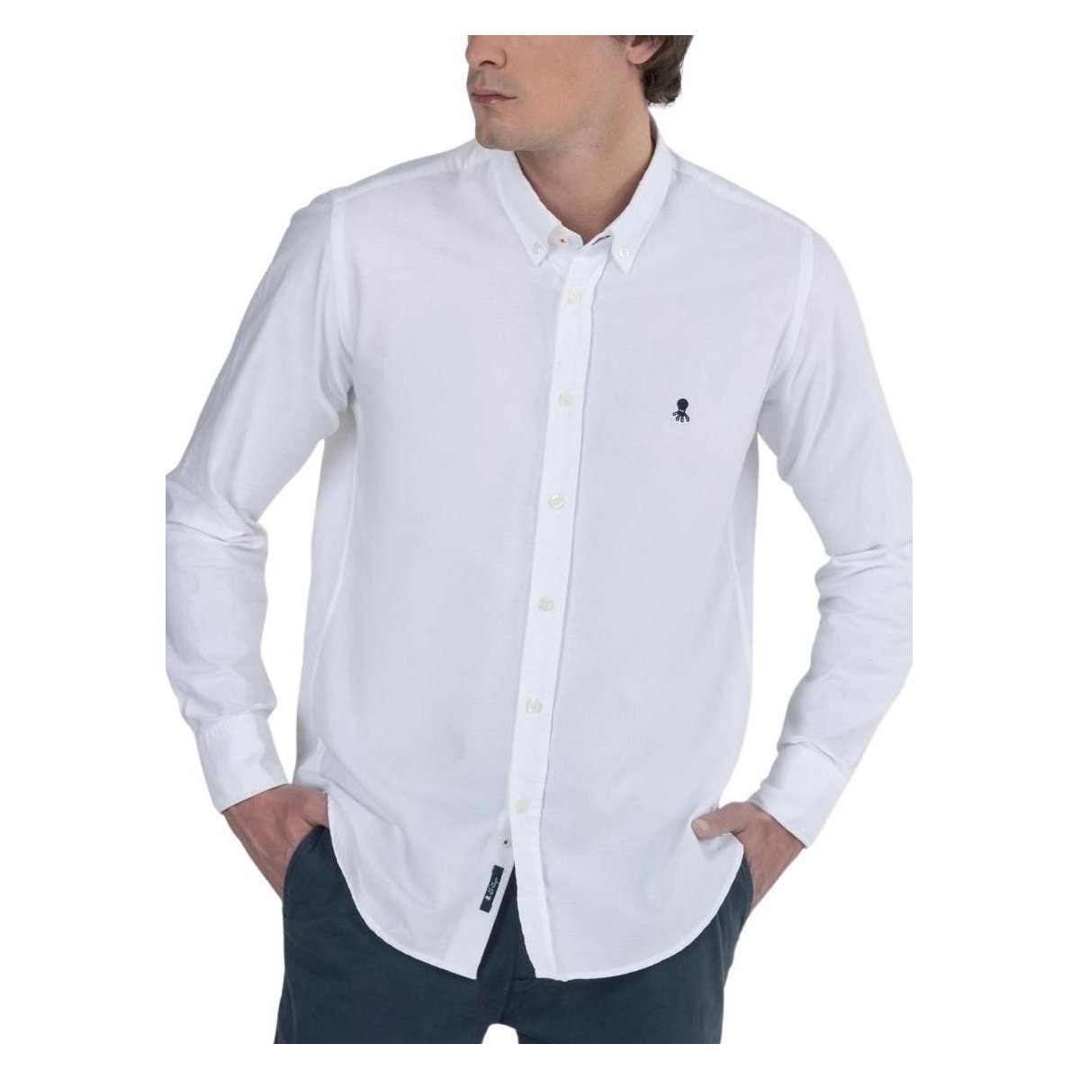 Vêtements Homme Chemises manches longues Elpulpo  Blanc