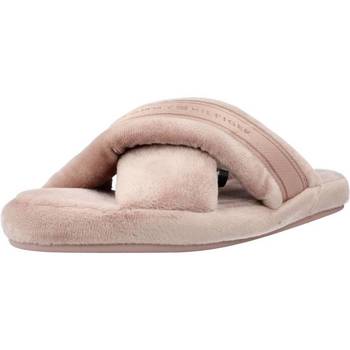 Chaussures Femme Chaussons Tommy Hilfiger COMFY HOME SLIPPERS WITH Rose