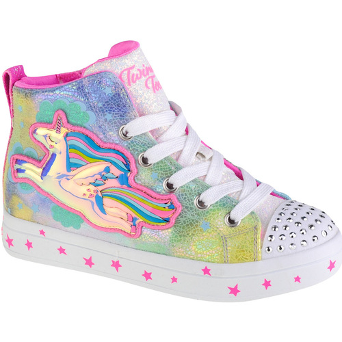 Chaussures Fille Baskets basses Skechers Twi-Lites 2.0 - Unicorn Galaxy Multicolore