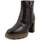 Chaussures Femme Boots Tamaris Femme Chaussure, Bottine en Cuir Douce, talon et Plateau-25453 Marron